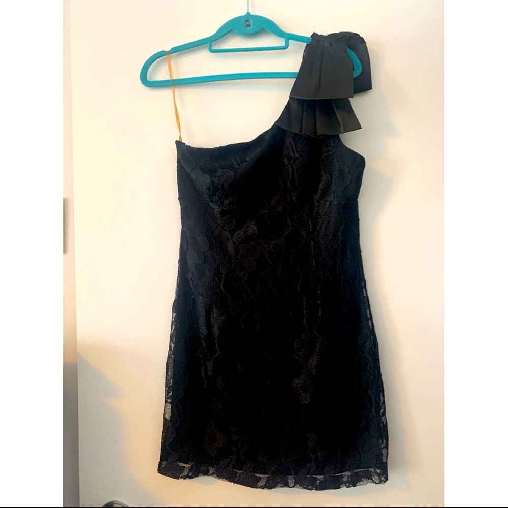 Lace One Shoulder Cocktail Dress